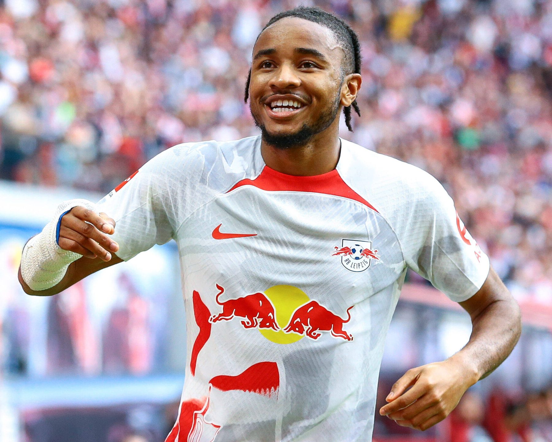 Hình ảnh biểu tượng của RB Leipzig, nơi Nkunku thi đấu