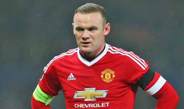 Chân dung của Wayne Rooney trong trang phục thi đấu