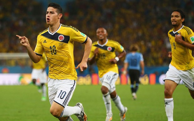 Hình ảnh một sân bóng nhỏ ở Colombia nơi James chơi bóng