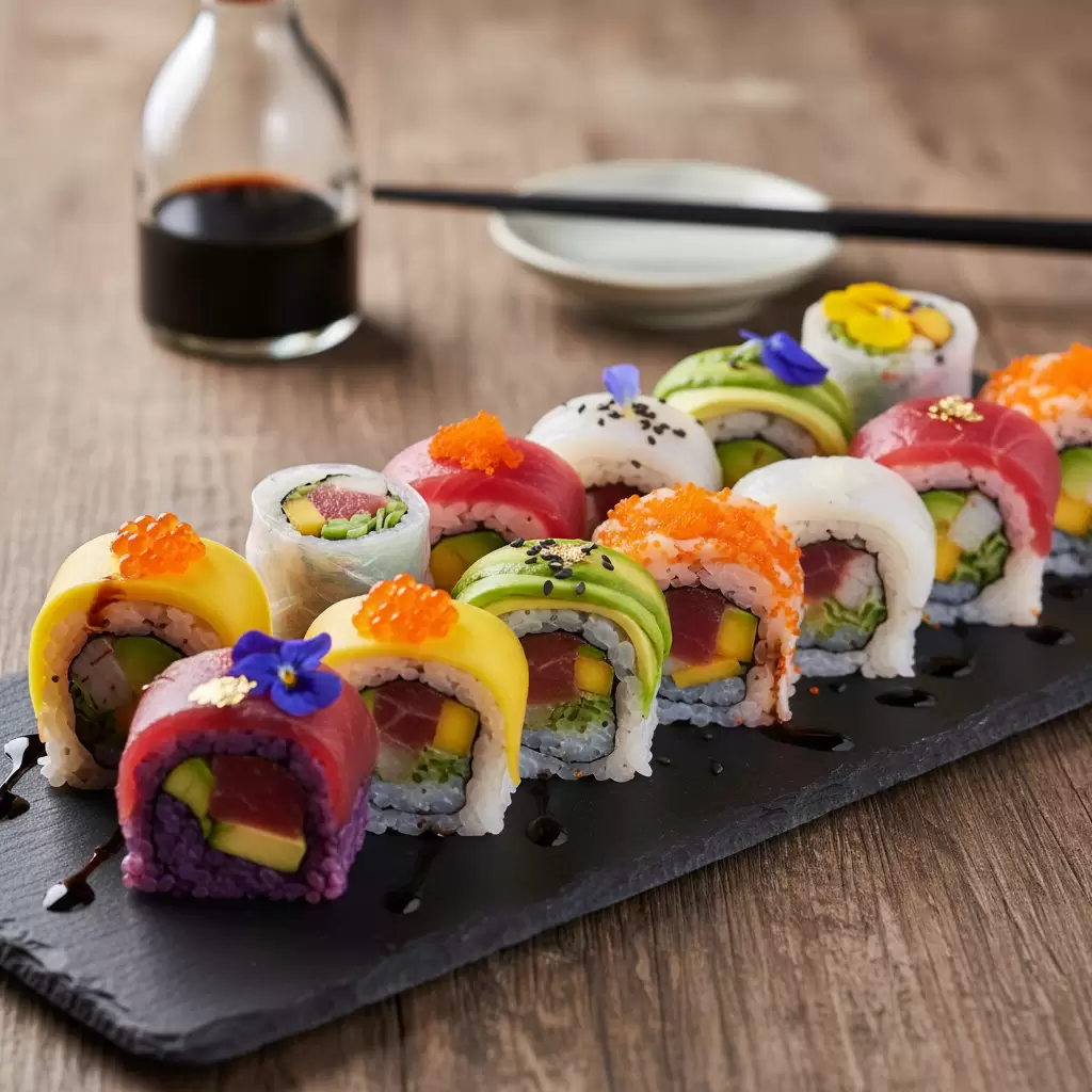 Sự sáng tạo không giới hạn trong nghệ thuật chế biến sushi lạ miệng kết hợp giữa truyền thống và hiện đại