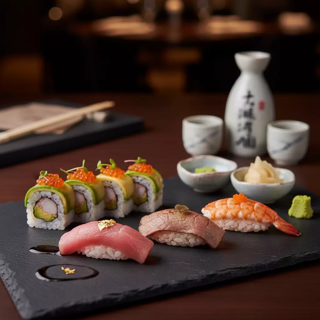 Trình bày chuyên nghiệp và sự tinh tế trong cách thưởng thức là chìa khóa để tận hưởng trọn vẹn hương vị sushi fusion
