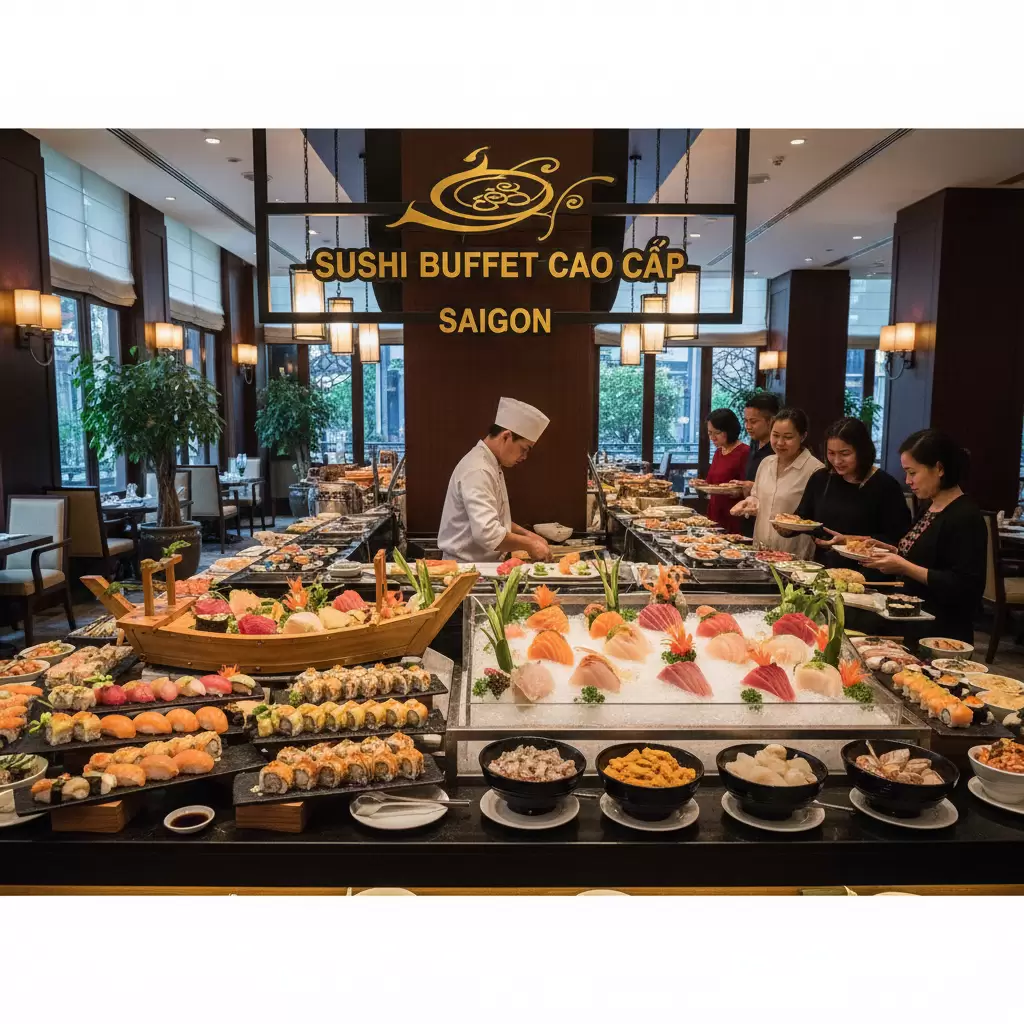 Trải nghiệm ẩm thực Nhật Bản đỉnh cao tại các nhà hàng Sushi Buffet gần Quận 1