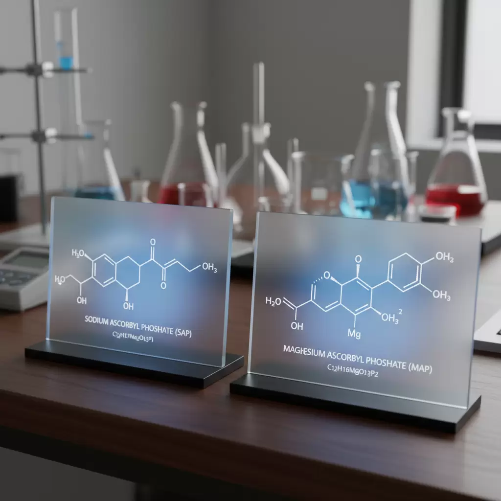 Các dẫn xuất Vitamin C như SAP và MAP có độ ổn định cao hơn LAA và ít gây kích ứng là lựa chọn lý tưởng cho da nhạy cảm