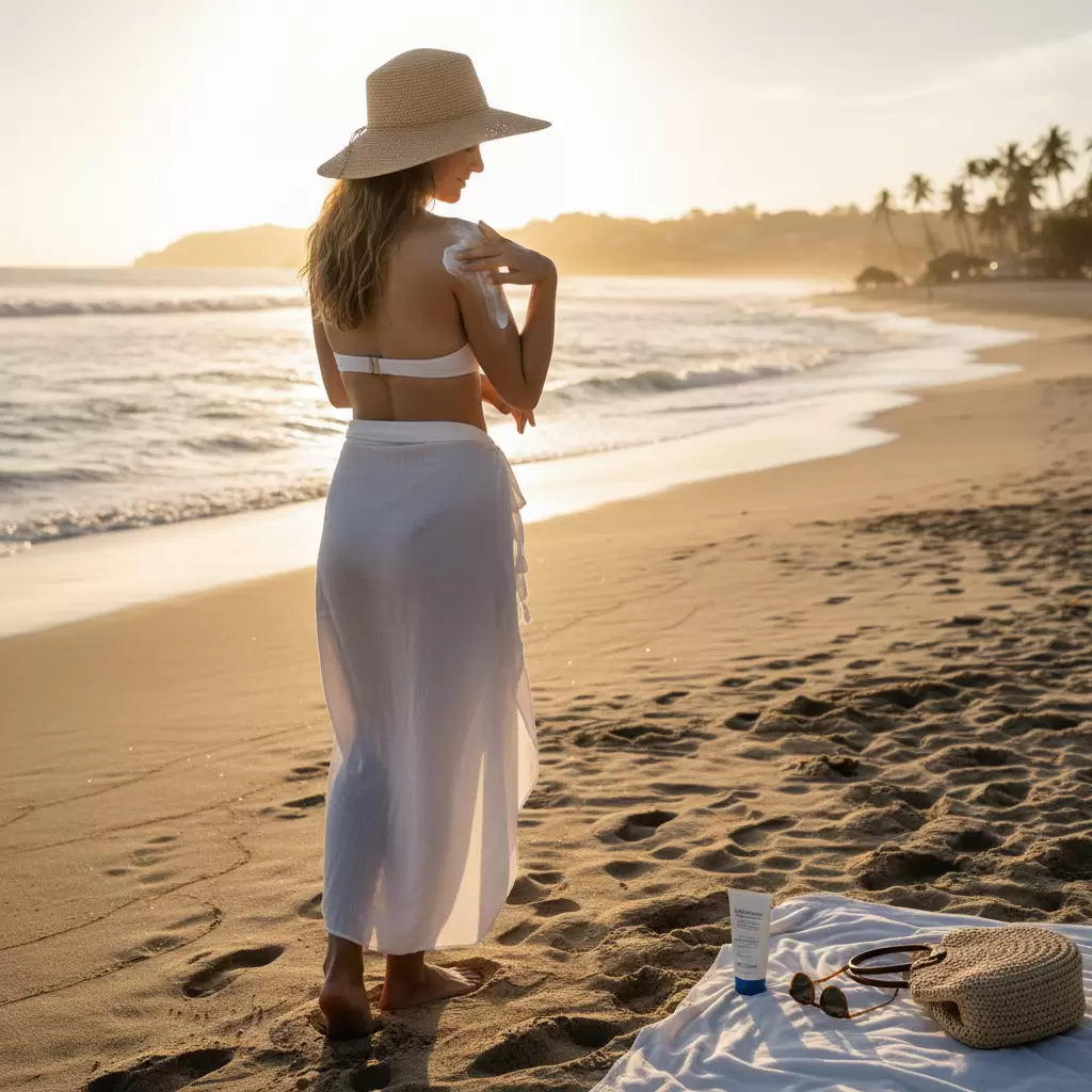 Sử dụng kem chống nắng là bước bắt buộc để duy trì hiệu quả dưỡng trắng da body