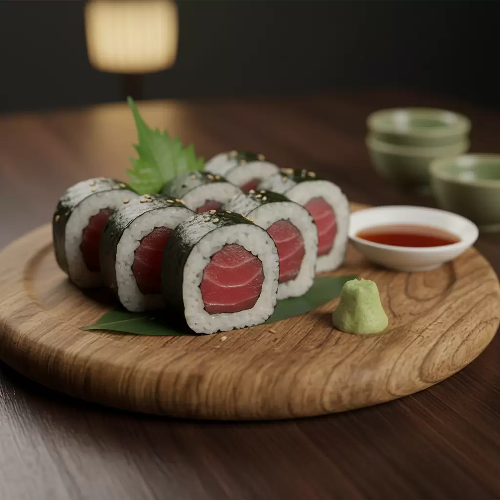 Tekka Maki là món sushi cuộn đơn giản nhưng đòi hỏi nguyên liệu cá ngừ chất lượng cao