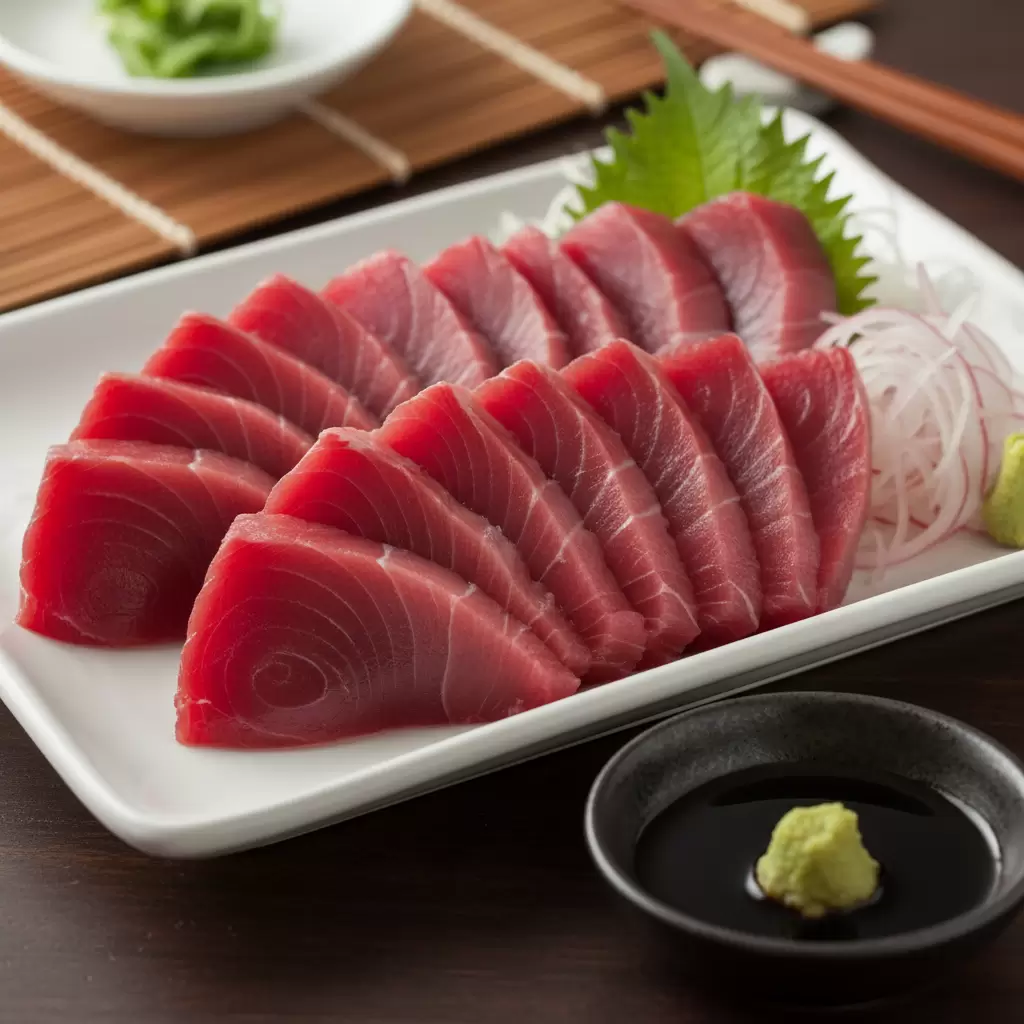 Việc lựa chọn cá ngừ Maguro tươi ngon là yếu tố then chốt tạo nên hương vị cao cấp của Tekka Maki