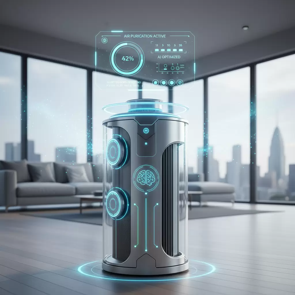 Hệ thống lọc không khí tích hợp AI tự động điều chỉnh hiệu suất dựa trên dữ liệu ô nhiễm thời gian thực