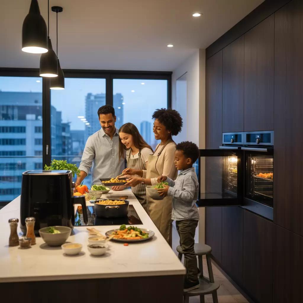 Việc lựa chọn thiết bị phù hợp phụ thuộc hoàn toàn vào thói quen và quy mô nấu nướng của gia đình